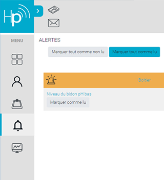 Reglage alertes